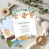 Uitnodiging voor Woodland Animals Baby Shower