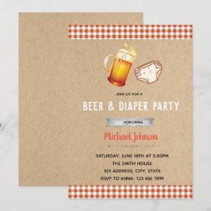 Uitnodiging voor woord voor bier en luier