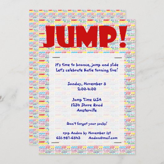 Uitnodiging voor woorden (Voorkant / Achterkant)