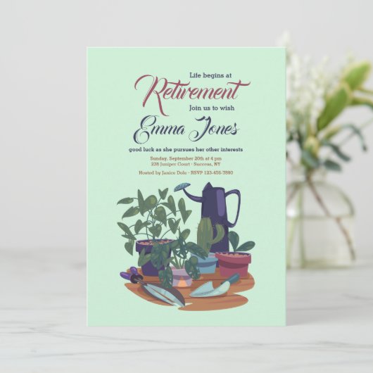 Uitnodiging voor workshop Gardening (Staand voorkant)