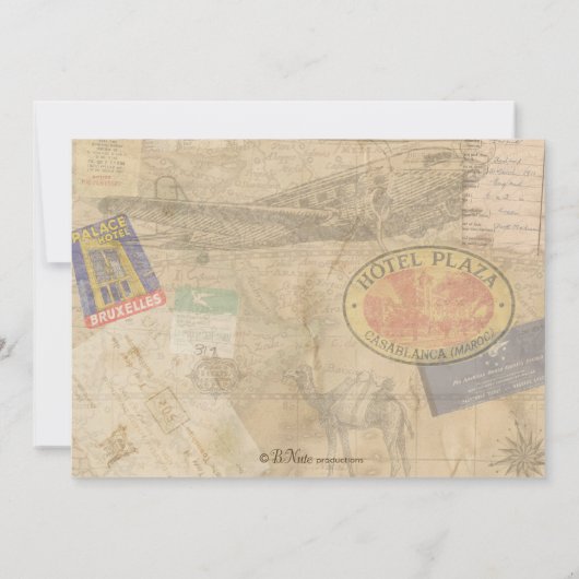 Uitnodiging voor World Explorer Party (Achterkant)