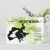 Uitnodiging voor Wschad Witch Halloween (Staand voorkant)