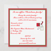 Uitnodiging voor X-mas-partijen: Medisch of tandhe (Achterkant)