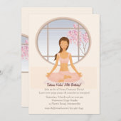 Uitnodiging voor Yoga Girl (Voorkant / Achterkant)