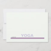 Uitnodiging voor Yoga Girls (Achterkant)
