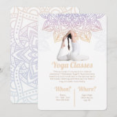 Uitnodiging voor yogalessen (Voorkant / Achterkant)