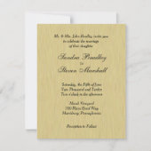 Uitnodiging voor zacht geborsteld goudhuwelijk (Voorkant)