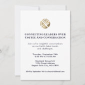 Uitnodiging voor zakelijke netwerkbijeenkomsten me (Voorkant)