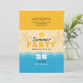 Uitnodiging voor zand en Surf (Staand voorkant)