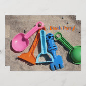 Uitnodiging voor zandspeelgoed (Voorkant / Achterkant)