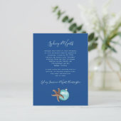 Uitnodiging voor zee Blue Kerstmis (Staand voorkant)