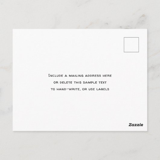 Uitnodiging voor zee Blue Kerstmis (Achterkant)