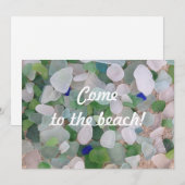 Uitnodiging voor Zee van beach Party (Voorkant / Achterkant)