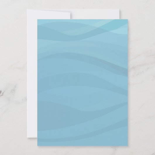 Uitnodiging voor zeehonden babyshower (Achterkant)