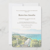 Uitnodiging voor zeekust mozaïek (Voorkant)