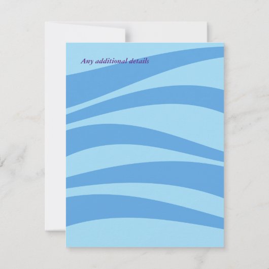 Uitnodiging voor zeelevenfeestje  (Achterkant)