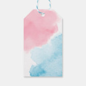 Uitnodiging voor zeemeermin baby shower cadeaulabel (Achterkant)