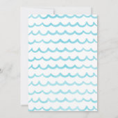 Uitnodiging voor zeemeermin- en haaienverjaardagsf (Achterkant)