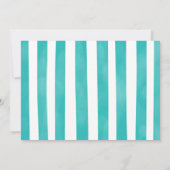 Uitnodiging voor zeemeermin foto 5e verjaardag (Achterkant)