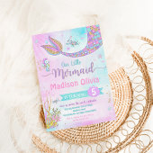 Uitnodiging voor zeemeerminverjaardag onder de zee