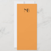 Uitnodiging voor zeer tangerine bruiloft (Achterkant)