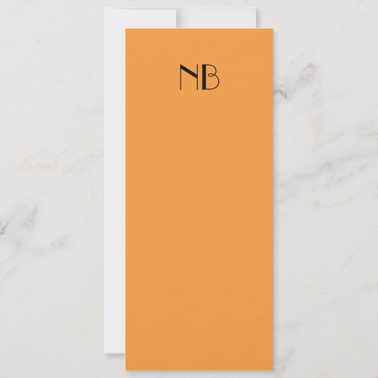 Uitnodiging voor zeer tangerine bruiloft (Achterkant)