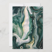 Uitnodiging voor zeevoetmaaltijd Emerald Marble (Achterkant)