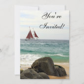 Uitnodiging voor zeilboot (Voorkant)