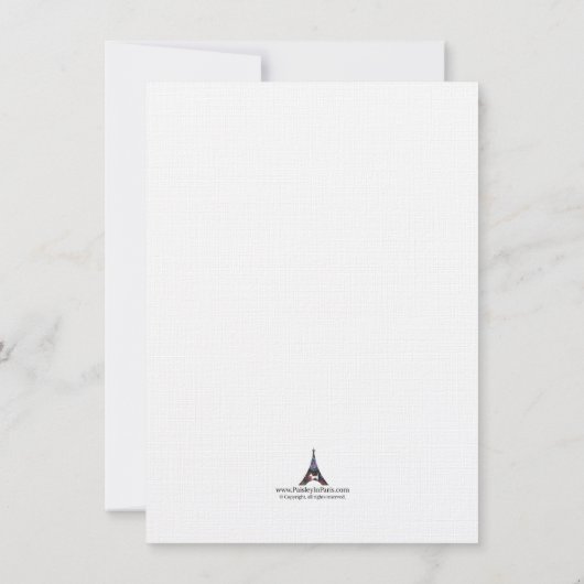 Uitnodiging voor zeilboot Birthday (Achterkant)