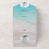 Uitnodiging voor zeilbruiloft (Buitenkant)