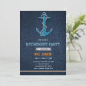 Uitnodiging voor zeilvaart pensioenfeest (Staand voorkant)