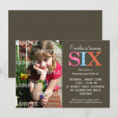 Uitnodiging voor zes dagen durende partij (Voorkant / Achterkant)