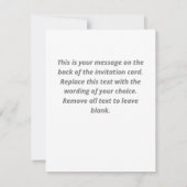 Uitnodiging voor zilveren huwelijksjubileumfeest (Achterkant)