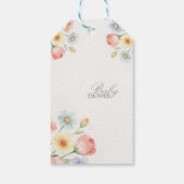 Uitnodiging voor zoete bloei cadeaulabel (Achterkant)