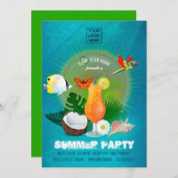 Uitnodiging voor zomer cocktailparty van club/bedr