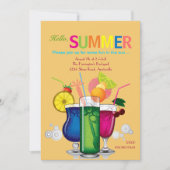 Uitnodiging voor zomerkoelers (Voorkant)