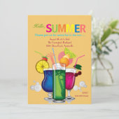 Uitnodiging voor zomerkoelers (Staand voorkant)