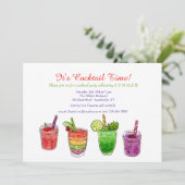 Uitnodiging voor zomerkoelers (Staand voorkant)