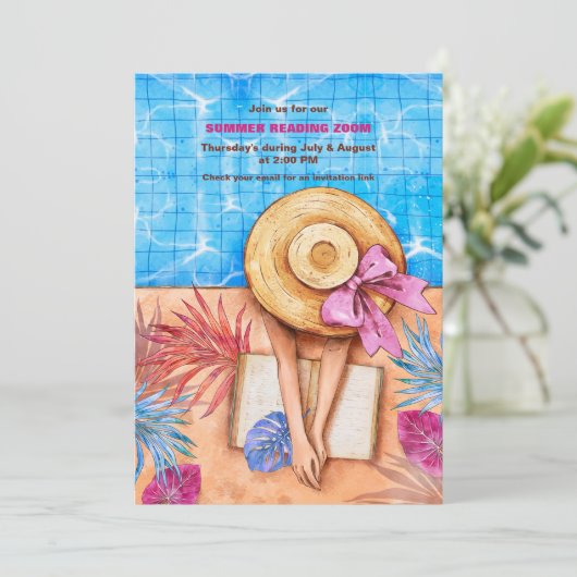 Uitnodiging voor zomerlezing (Staand voorkant)