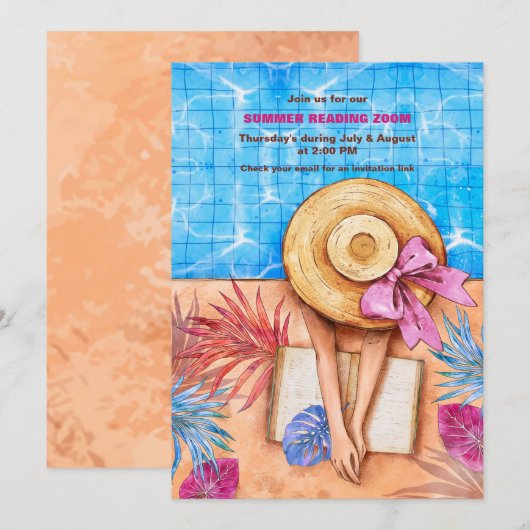 Uitnodiging voor zomerlezing (Voorkant / Achterkant)