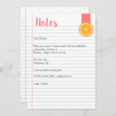 Uitnodiging voor zomernotering (Voorkant / Achterkant)