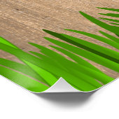 Uitnodiging voor zomerpicknick Rustic Perfect Poster (Hoek)