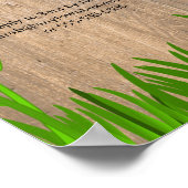 Uitnodiging voor zomerpicknick Rustic Poster (Hoek)