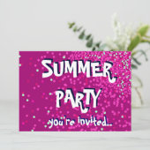 Uitnodiging voor zomervakantie (Staand voorkant)