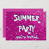 Uitnodiging voor zomervakantie (Voorkant / Achterkant)