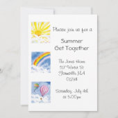 Uitnodiging voor zomervakantie (Voorkant)