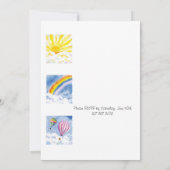 Uitnodiging voor zomervakantie (Achterkant)