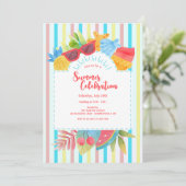 Uitnodiging voor zomerviering (Staand voorkant)