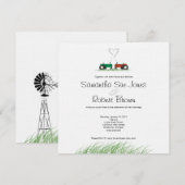 Uitnodiging voor zomerweduwen Boerderij (Voorkant / Achterkant)