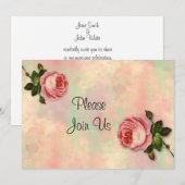 Uitnodiging voor zomerweduwen Roos (Voorkant / Achterkant)